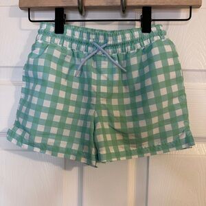 TBBC  Tortola Swim Trunks in Sea Island Seafoam check.
